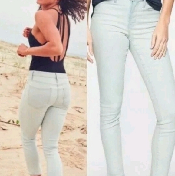 New Athleta Sculptek Skinny Crop Glacier Jeans 0 - Picture 5 of 11